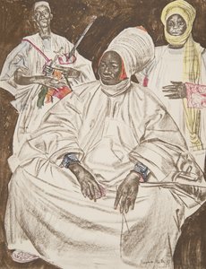 Barma Mata, Sultan van Zinder, uit Dessins et Peintures d