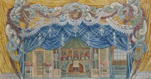 Toneelontwerp door Alexander Yakovlevich Golovin