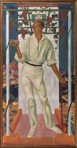 Portret van de Mexicaanse kunstenaar Roberto Montenegro Nervo 1887-1968, 1915