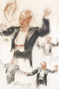 Serge Koussevitzky dirigeert