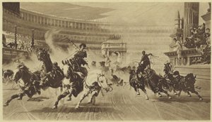 De wagenrace (fotogravure)