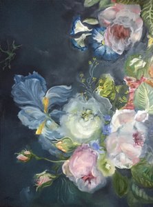 Donker bloemenboeket