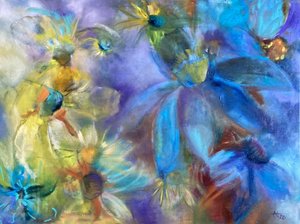 Dromerige abstracte bloemen door Alexandra Higgins