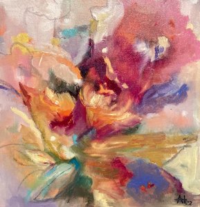 Levendige abstracte bloemen