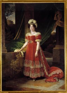 Portret van de hertogin van Angouleme Marie Therese Charlotte van Frankrijk bekend als Madame Royale door Alexandre Francois Caminade