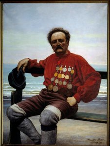 Portret van de redder Onesime Frebourg door Alexandre Bertin