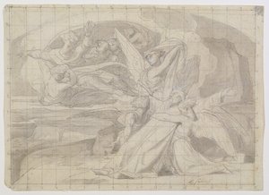 Studie voor De Dood van Mozes, 1851