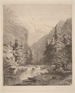 Bergwaterval door Alexandre Calame