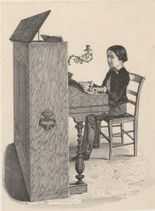 Lithografische Platen door Alexandre Désiré Collette