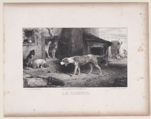 De Kennel, uit de serie Jachtscènes, 1829