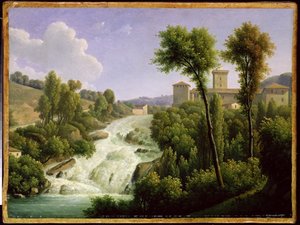 Uitzicht vanaf het Ile de Sora boven de Watervallen van het Kasteel, c.1822