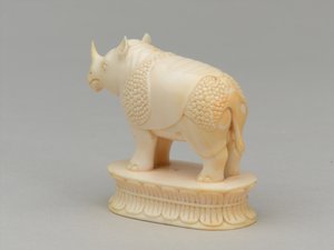 Witte loper, schaakstuk, India, circa 1820