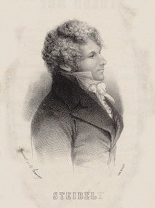 Portret van pianist en componist Daniel Steibelt 1765-1823 door Alexandre Leroux