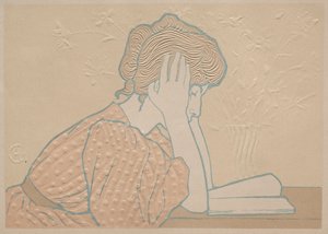 Jonge Vrouw Lezend
