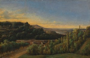 Uitzicht op Saint-Cloud, nabij de Seine