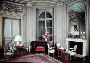 Uitzicht op de salon