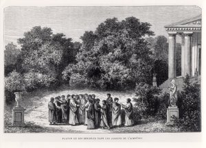 Plato en zijn Discipelen in de Tuin van de Academie, uit 