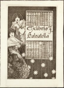 Ex-Libris F. Salvatella door Alexandre de Riquer