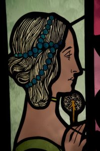 Glas-in-lood (Allegorie van poëzie)