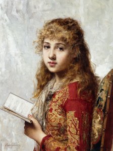 Contemplatie door Alexei Alexevich Harlamoff