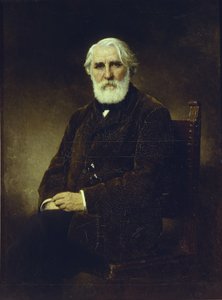 Portret van de auteur Ivan S. Toergenjev 1818-1883, 1875 door Alexei Alexeyevich Harlamov