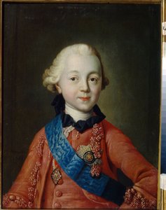 Portret van grootvorst Pavel Petrovich Romanov als kind