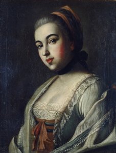 Portret van Gravin Anna Vorontsova door Alexei Petrovich Antropov