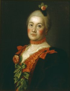 Portret van gravin Tatyana Alexeyevna Trubetskaya, 1761