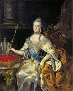 Portret van keizerin Catharina II 1729-1796, 1766