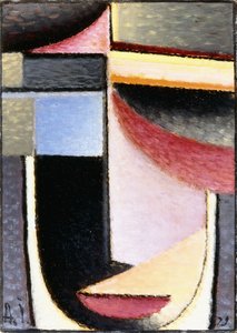 Abstract Hoofd: De Beker Ging aan Mij Voorbij, 1929 door Alexej von Jawlensky