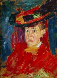 Portret van Marianne von Werefkin. Omstreeks 1906 door Alexej von Jawlensky
