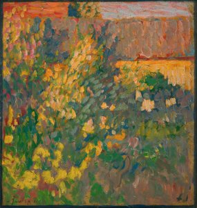 Bloeiende tuin door Alexej von Jawlensky