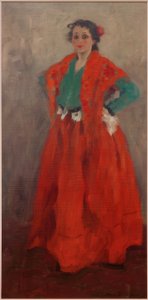 Helene in Spaanse kostuum door Alexej von Jawlensky