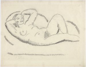 Liggend naakt door Alexej von Jawlensky