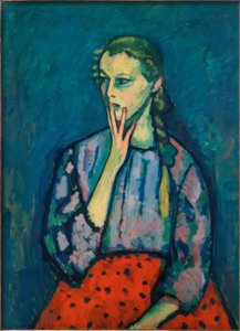 Meisjesportret, 1909 door Alexej von Jawlensky