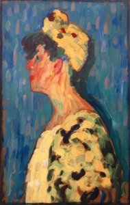 Marianne von Werefkin in profiel door Alexej von Jawlensky