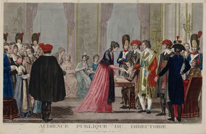 Openbare audiëntie van het Directoire door Alexis Chataignier