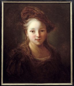 Portret van een jong meisje door Alexis Grimoux