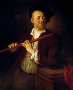 Portret van fluitist