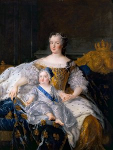Marie Leszczynska met Louis, Dauphin van Frankrijk