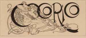 Cocorico tijdschrift titel door Alfons Marie Mucha