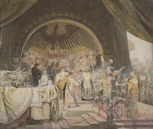 Ottokar II van Bohemen. De Unie van Slavische Dynastieën De cyclus Het Slavische Epos Schets