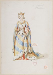 Halévy - La magicienne - kostuummodellen door Alfred Albert - 05. Mme Gueymard, 2e kostuum door Alfred Albert