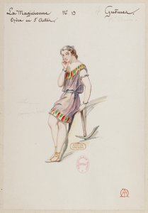Halévy - La magicienne - kostuumontwerpen van Alfred Albert - 13. Gnômes, balletdames door Alfred Albert