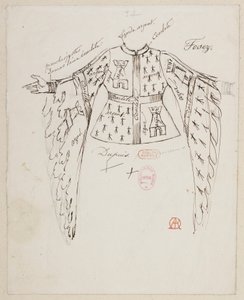 Halévy - La magicienne - kostuummodellen door Alfred Albert - 34. De heren Fosez, Dupuis, Ponceau door Alfred Albert