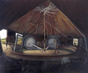 Wede molen in Parson Drove, ca. 1900 door Alfred Balding