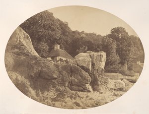 Babbicombe, vanaf het strand, 1857 door Alfred Batson