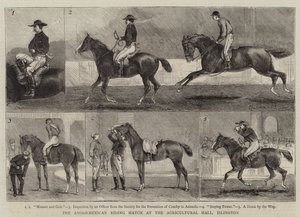 De Anglo-Mexicaanse Ruiterwedstrijd in de Agricultural Hall, Islington door Alfred Chantrey Corbould