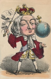 George II, 1856 door Alfred Crowquill