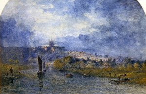 Zonsondergang Over Norwich door Alfred Dawson
